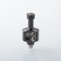 Wick'd Bridg'D Alpha Style RBA Bridge for Billet / Boro Mod - Black, 7 PCS Air Pin 1.2, 2.0, 2.5, 3.0, 3.5, 4.0, 4.5mm