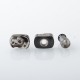 Wick'd Bridg'D Alpha Style RBA Bridge for Billet / Boro Mod - Black, 7 PCS Air Pin 1.2, 2.0, 2.5, 3.0, 3.5, 4.0, 4.5mm