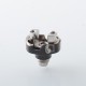 Wick'd Bridg'D Alpha Style RBA Bridge for Billet / Boro Mod - Black, 7 PCS Air Pin 1.2, 2.0, 2.5, 3.0, 3.5, 4.0, 4.5mm