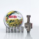 Rekavape Wick'd Bridg'D Alpha Style RBA Bridge for Billet / Boro Mod - Silver, Titanium, Air Pin 1.2, 2, 2.5, 3, 3.5, 4, 4.5mm