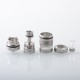 Rekavape BY KA V10 Nano Combo Radiator Style MTL RTA Atomizer - Silver + Translucent, 316SS + PCTG, 3.5ml, 22mm