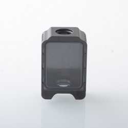 Authentic ThunderHead Creations Blaze Sliding Empty Boro Tank for BB / Billet / Boro Box Mod - Silver Black, Single Glass