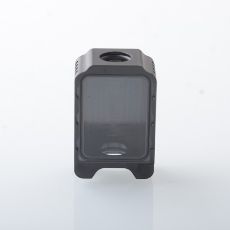 Authentic ThunderHead Creations Blaze Sliding Empty Boro Tank for BB / Billet / Boro Box Mod - Silver Black, Single Glass