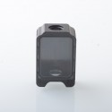 Authentic ThunderHead Creations Blaze Sliding Empty Boro Tank for BB / Billet / Boro Box Mod - Silver Black, Single Glass