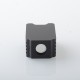 Authentic ThunderHead Creations Blaze Sliding Empty Boro Tank for BB / Billet / Boro Box Mod - Silver Black, Single Glass