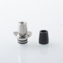 Authentic Auguse Cowboy 510 Drip Tip Set for RTA / RDA Atomizer - Silver