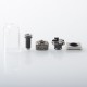 Sturdy One Style RBA Tank Kit for dotMod dotAIO V1 / V2 / V2 Lite / BB / Billet / Boro Mod - Raven Black, 1, 2, 2.5, 3.0, 4.0mm