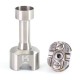 SXK Gallus Style RBA for SXK BB / Billet / Boro Mod - Silver, 316SS, Air Pin 1.2 / 1.6 / 1.8 / 2.0 / 2.5 / 3.0 / 3.5mm