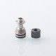 Four One Five 415 Tombo Giri Baby Style Short 510 Drip Tip - Silver + Black, Stainless Steel + Resin