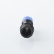 Four One Five 415 Tombo Giri Baby Style Short 510 Drip Tip - Black + Blue, Stainless Steel + Resin