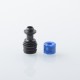 Four One Five 415 Tombo Giri Baby Style Short 510 Drip Tip - Black + Blue, Stainless Steel + Resin