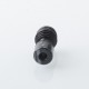 Four One Five 415 Tombo Giri Baby Style Short 510 Drip Tip - Black + Black, Stainless Steel + Resin