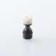 Four One Five 415 Tombo Giri Baby Style Short 510 Drip Tip - Black + White, Stainless Steel + Resin