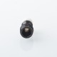 Four One Five 415 Tombo Giri Baby Style Short 510 Drip Tip - Black + White, Stainless Steel + Resin