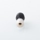 Four One Five 415 Tombo Giri Baby Style Short 510 Drip Tip - Black + White, Stainless Steel + Resin