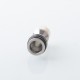 Four One Five 415 Tombo Giri Baby Style Short 510 Drip Tip - Silver + White, Stainless Steel + Resin