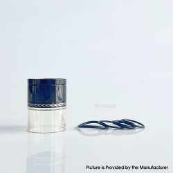 Rekavape Replacement Combi Olive Tank Tube for Diplomat Style RDL RTA / Diplomat Style MTL RTA - Black + Silver, 316SS + PSU