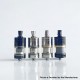 Rekavape Replacement Combi Olive Tank Tube for Diplomat Style RDL RTA / Diplomat Style MTL RTA - Black + Silver, 316SS + PSU
