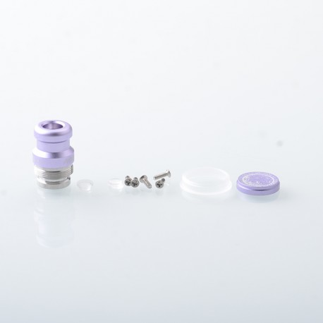 Rekavape Mission XV KB2 Style Replacement Integrated Drip Tip + Button Set for dotMod dotAIO V2 Pod - Purple