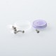 Rekavape Mission XV KB2 Style Replacement Integrated Drip Tip + Button Set for dotMod dotAIO V2 Pod - Purple