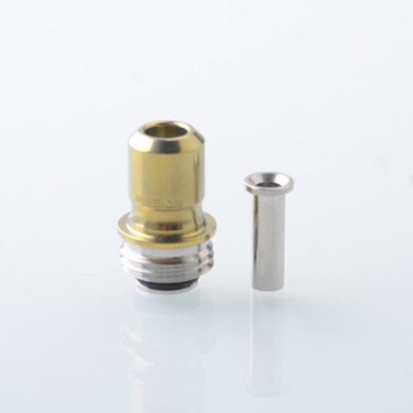 Rekavape Mission Boro Tips V2 ARC Style Drip Tip for BB / Billet Boro Mod - Gold, Titanium + Stainless Steel