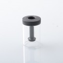 Rekavape Speedy Replacement Tank Tube + Chimney + Top Cap Kit for VMM Imperia Style RTA - Black, Glass + Stainless Steel, 6.0ml