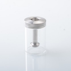 Rekavape Speedy Replacement Tank Tube + Chimney + Top Cap Kit for VMM Imperia Style RTA - Silver, Glass + Stainless Steel, 6.0ml
