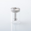 Rekavape Speedy Replacement Tank Tube + Chimney + Top Cap Kit for VMM Imperia Style RTA - Silver, Glass + Stainless Steel, 6.0ml