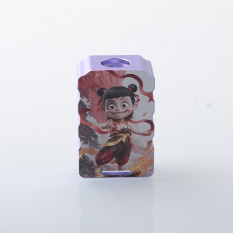 Rekavape PRC x Nezha Style Boro Tank for SXK BB / Billet AIO Box Mod Kit - Purple, Aluminum Alloy
