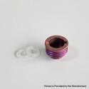 Rekavape Monarchy Style Replacement Flush Nut 510 Drip Tip Adapter for Billet / BB Box Mod - Purple, Titanium