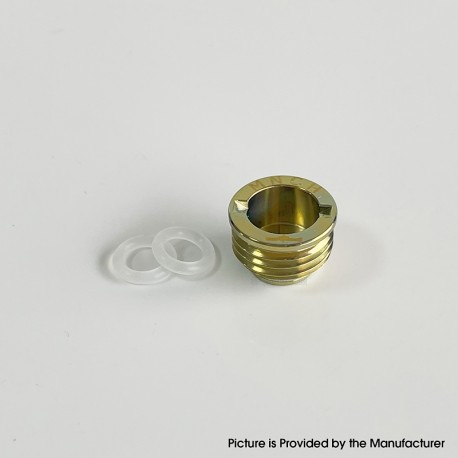 Rekavape Monarchy Style Replacement Flush Nut 510 Drip Tip Adapter for Billet / BB Box Mod - Gold, Titanium