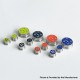 Rekavape Replacement Button Set for BMM.38 Aio Style Mod - Green, Monarchy Stars Pattern (3 PCS)