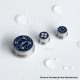 Rekavape Replacement Button Set for BMM.38 Aio Style Mod - Black, Monarchy Stars Pattern (3 PCS)