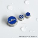 Rekavape Replacement Button Set for BMM.38 Aio Style Mod - Blue, Monarchy Pattern (3 PCS)