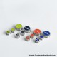 Rekavape Replacement Button Set for BMM.38 Aio Style Mod - Blue, Monarchy Pattern (3 PCS)