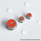 Rekavape Replacement Button Set for BMM.38 Aio Style Mod - Red, Monarchy Pattern (3 PCS)