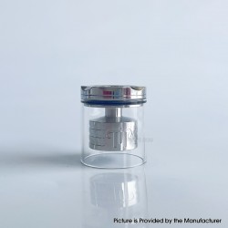 Rekavape Replacement Top Refilling Tank Tube Kit for Diplomat Style RDL RTA / Diplomat Style MTL RTA - Silver, 2.0ml