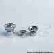 Rekavape Replacement Top Refilling Tank Tube Kit for Diplomat Style RDL RTA / Diplomat Style MTL RTA - Silver, 2.0ml