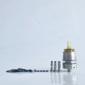 Rekavape Upgraded Monarchy OST Old School Style F-Dama Tank RTA Atomizer - Brown, 3ml, Air Pin 1.0, 1.2, 1.5, 1.8mm, 22mm Dia
