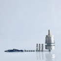 Rekavape Upgraded Monarchy OST Old School Style F-Dama Tank RTA Atomizer - Beige, 3ml, Air Pin 1.0, 1.2, 1.5, 1.8mm, 22mm Dia