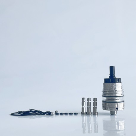 Rekavape Upgraded Monarchy OST Old School Style F-Dama Tank RTA Atomizer - Black, 3ml, Air Pin 1.0, 1.2, 1.5, 1.8mm, 22mm Dia