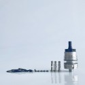 Rekavape Upgraded Monarchy OST Old School Style F-Dama Tank RTA Atomizer - Black, 3ml, Air Pin 1.0, 1.2, 1.5, 1.8mm, 22mm Dia