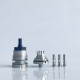Rekavape Upgraded Monarchy OST Old School Style F-Dama Tank RTA Atomizer - Black, 3ml, Air Pin 1.0, 1.2, 1.5, 1.8mm, 22mm Dia