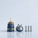 Rekavape Upgraded Monarchy OST Old School Style Tank RTA Atomizer - Black + Brown, 3ml, Air Pin 1.0, 1.2, 1.5, 1.8mm, 22mm Dia