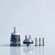 Rekavape Upgraded Monarchy OST Old School Style Tank RTA Atomizer - Black + Beige, 3ml, Air Pin 1.0, 1.2, 1.5, 1.8mm, 22mm Dia