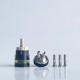 Rekavape Upgraded Monarchy OST Old School Style Tank RTA Atomizer - Black + Beige, 3ml, Air Pin 1.0, 1.2, 1.5, 1.8mm, 22mm Dia