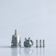 Rekavape Upgraded Monarchy OST Old School Style Tank RTA Atomizer - Silver + Beige, 3ml, Air Pin 1.0, 1.2, 1.5, 1.8mm, 22mm Dia