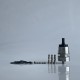 Rekavape Upgraded Monarchy OST Old School Style Tank RTA Atomizer - Silver + Black, 3ml, Air Pin 1.0, 1.2, 1.5, 1.8mm, 22mm Dia