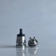 Rekavape Upgraded Monarchy OST Old School Style Tank RTA Atomizer - Silver + Black, 3ml, Air Pin 1.0, 1.2, 1.5, 1.8mm, 22mm Dia
