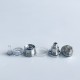 Rekavape Upgraded Monarchy OST Old School Style Tank RTA Atomizer - Silver + Translucent, 3ml, Air Pin 1, 1.2, 1.5, 1.8mm, 22mm